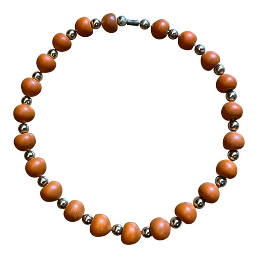 wooden bead necklace