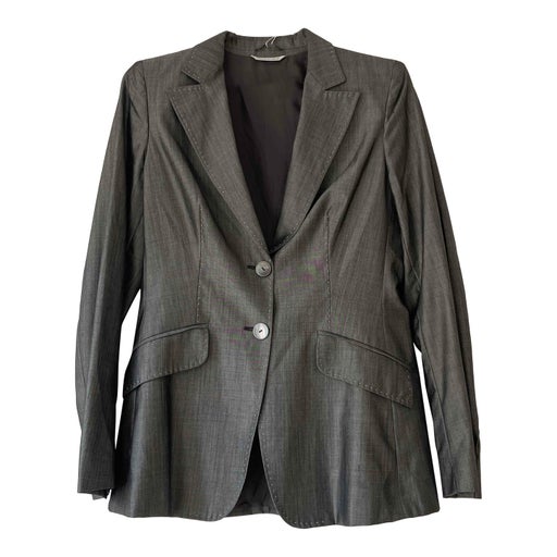 Blazer en laine et en soie