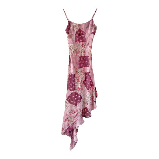 Patchwork slip dress