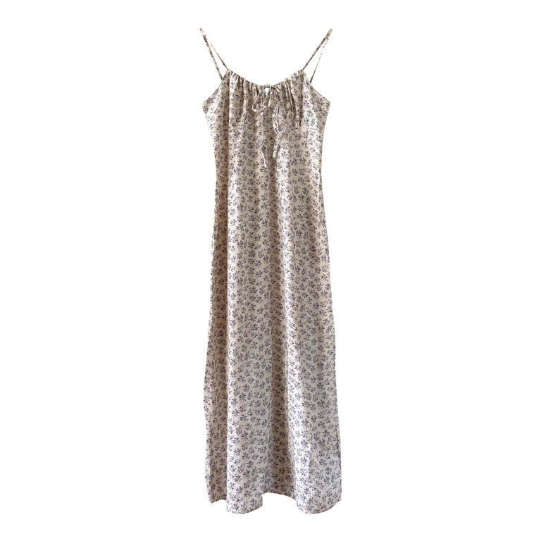 Robe longue à fleurs