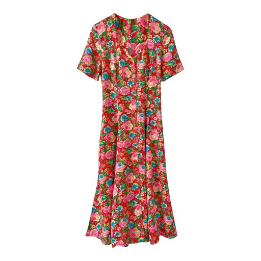 Robe longue à fleurs