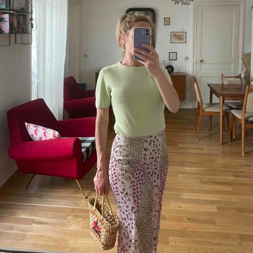 Leopard floral set