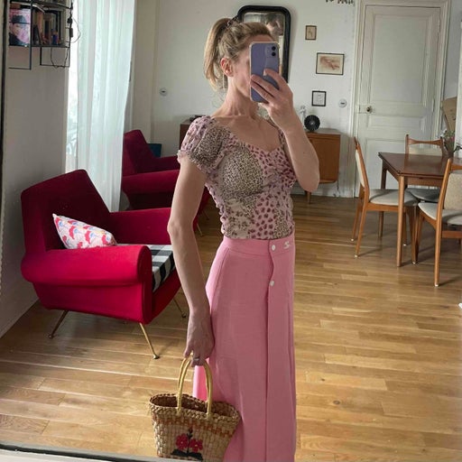 Leopard floral set