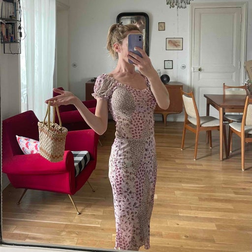 Leopard floral set