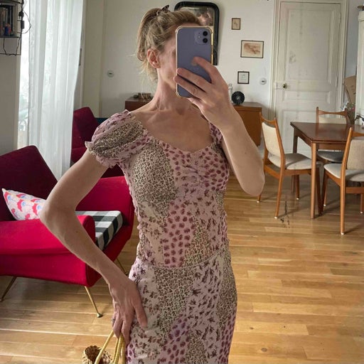 Leopard floral set