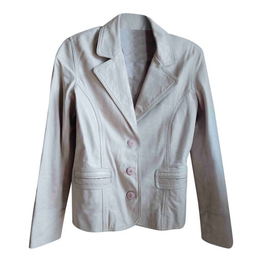 Leather blazer