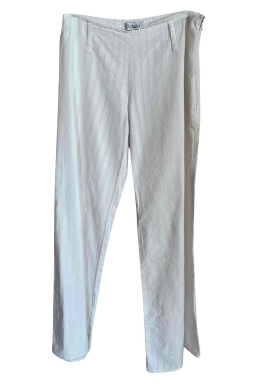 Wide cotton pants