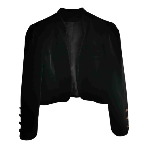 Short velvet jacket