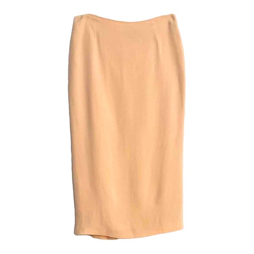 Silk sheath skirt