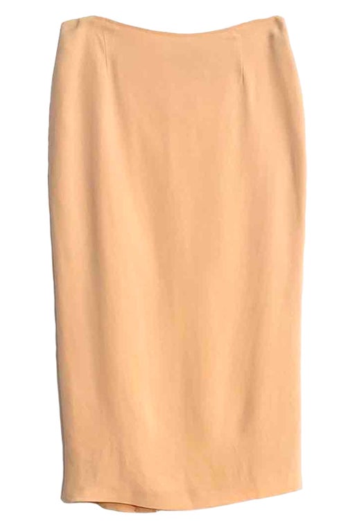 Silk sheath skirt