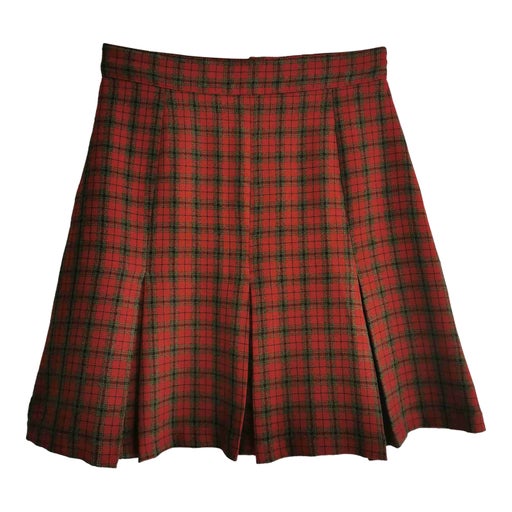 Wool mini skirt