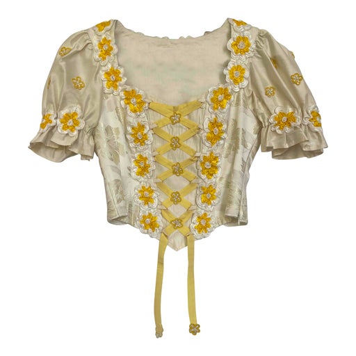 Cotton and silk top