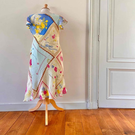 Robe midi patchwork