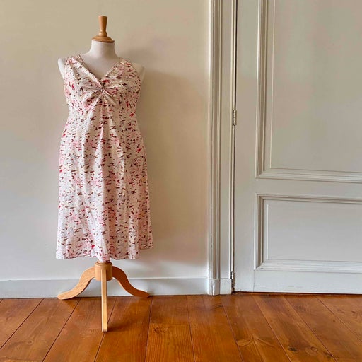 Robe midi en soie