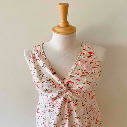Robe midi en soie