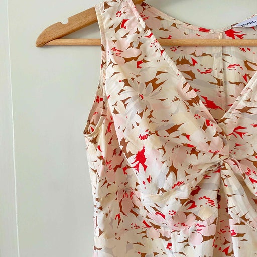 Robe midi en soie
