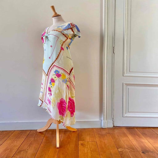 Robe midi patchwork