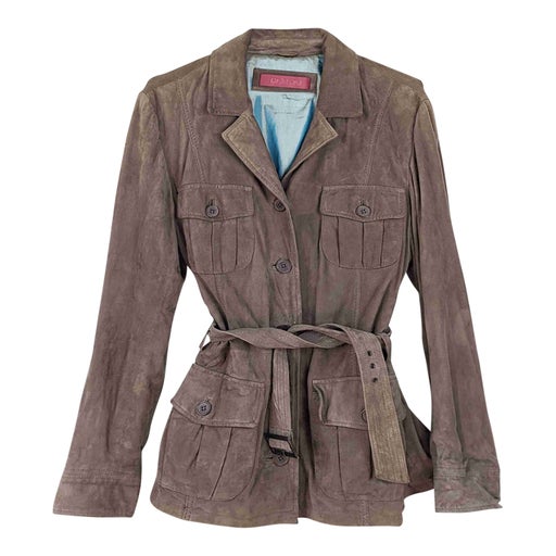 Suede safari jacket