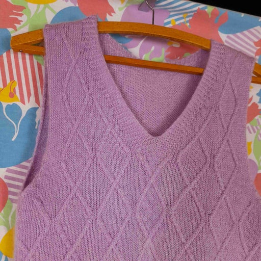 Pull sans manche en laine