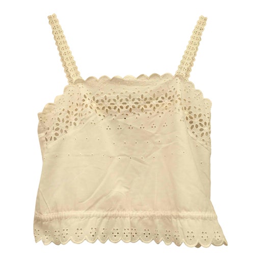 Embroidered crop top