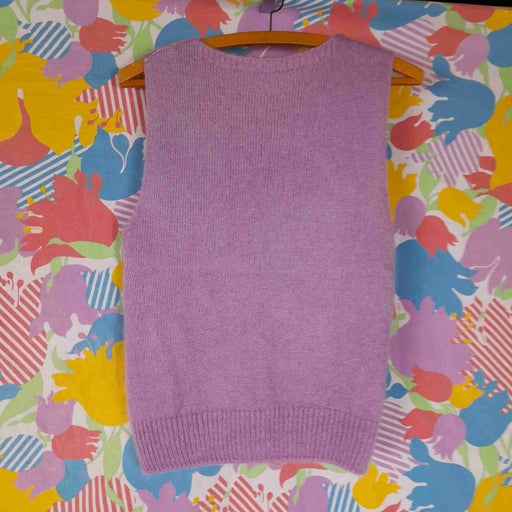 Pull sans manche en laine