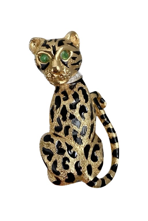 Broche léopard