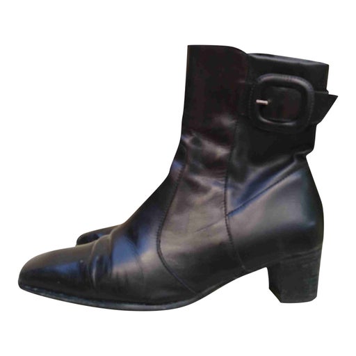 Bottines en cuir