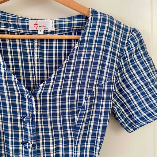 Robe longue vichy