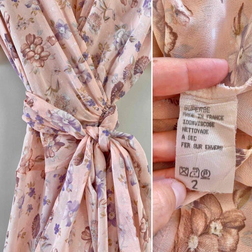 Robe portefeuille à fleurs