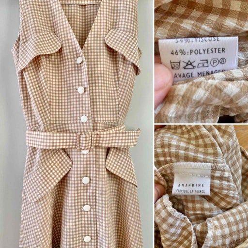 Long gingham dress