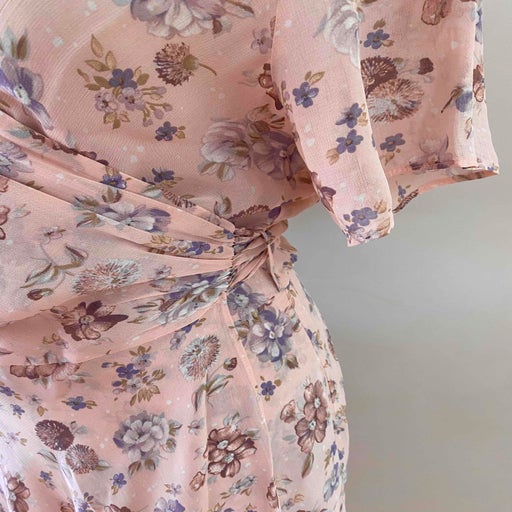 Robe portefeuille à fleurs