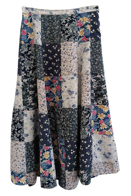 Long patchwork skirt