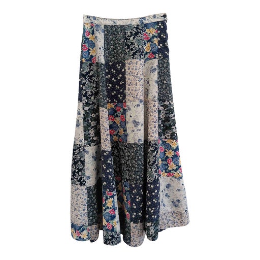 Long patchwork skirt