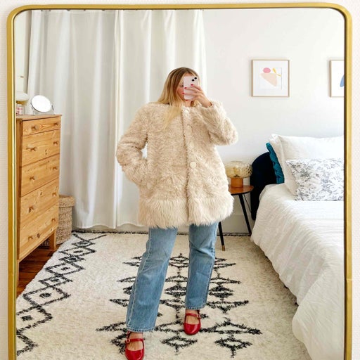 Manteau en fausse fourrure