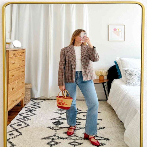 Blazer à carreaux