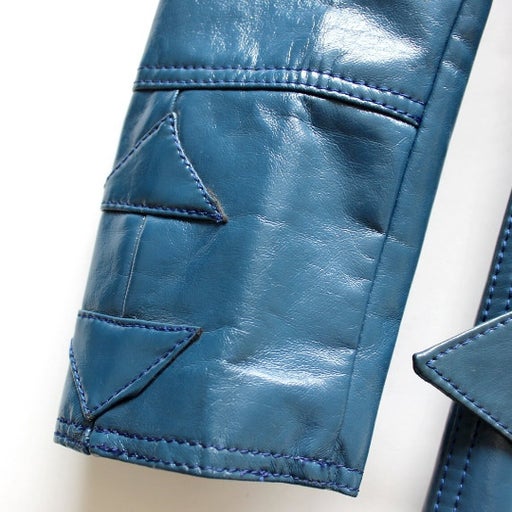Faux leather coat