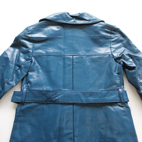 Faux leather coat