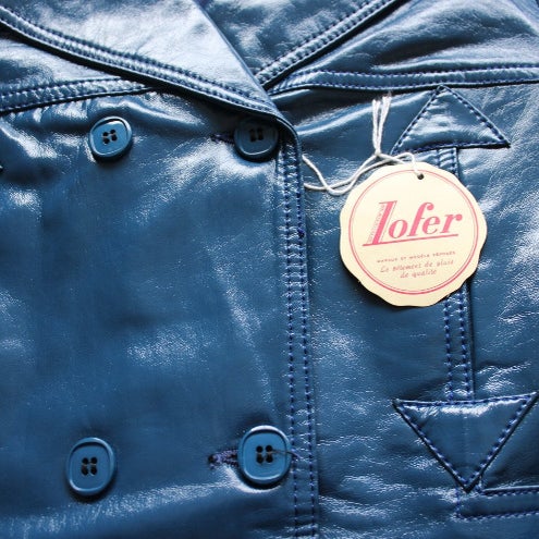 Faux leather coat