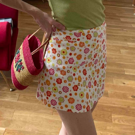 Mini jupe à fleurs