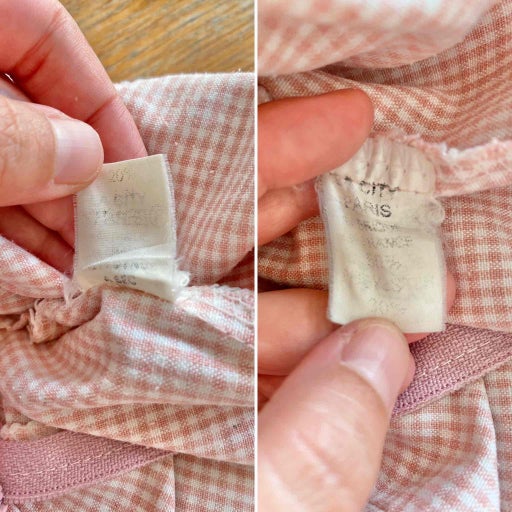 Backless gingham dress