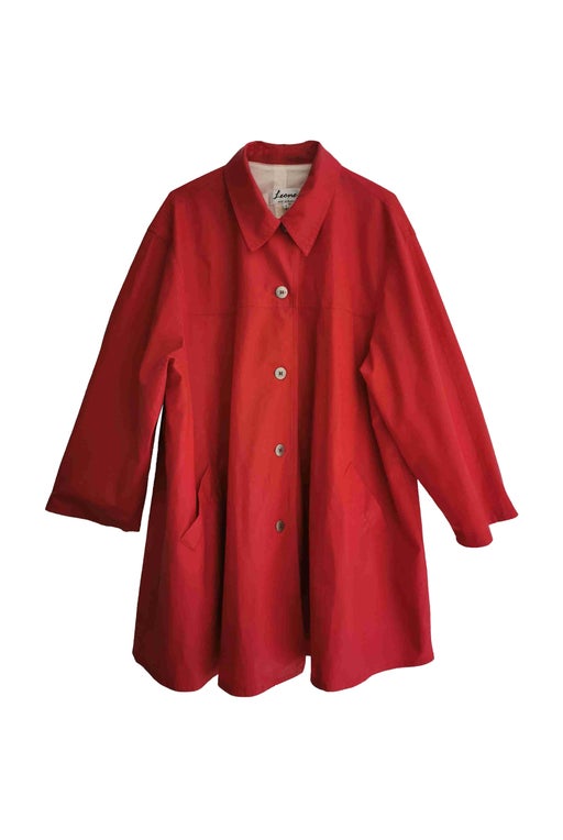 Red raincoat
