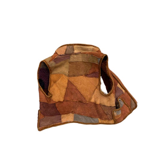 Gilet en peau lainée