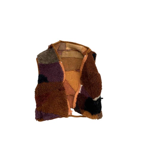 Gilet en peau lainée
