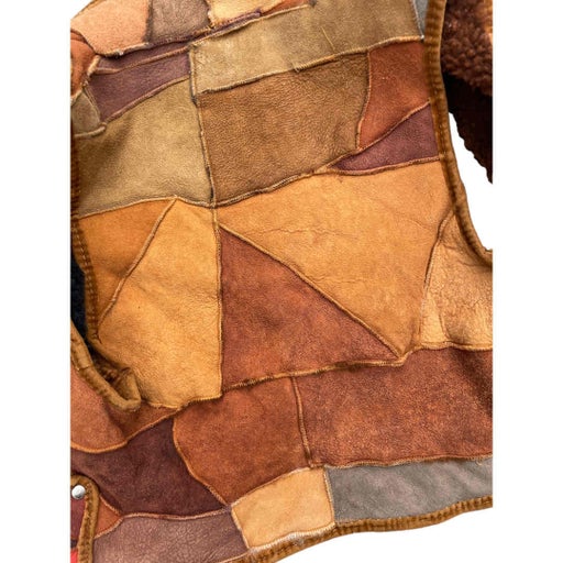 Gilet en peau lainée