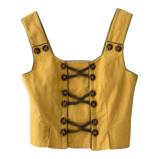 Gilet sans manches en lin