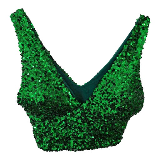 Sequin crop top