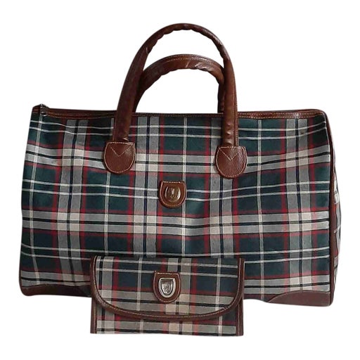 Checked bag and purse