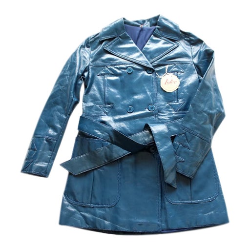 Faux leather coat