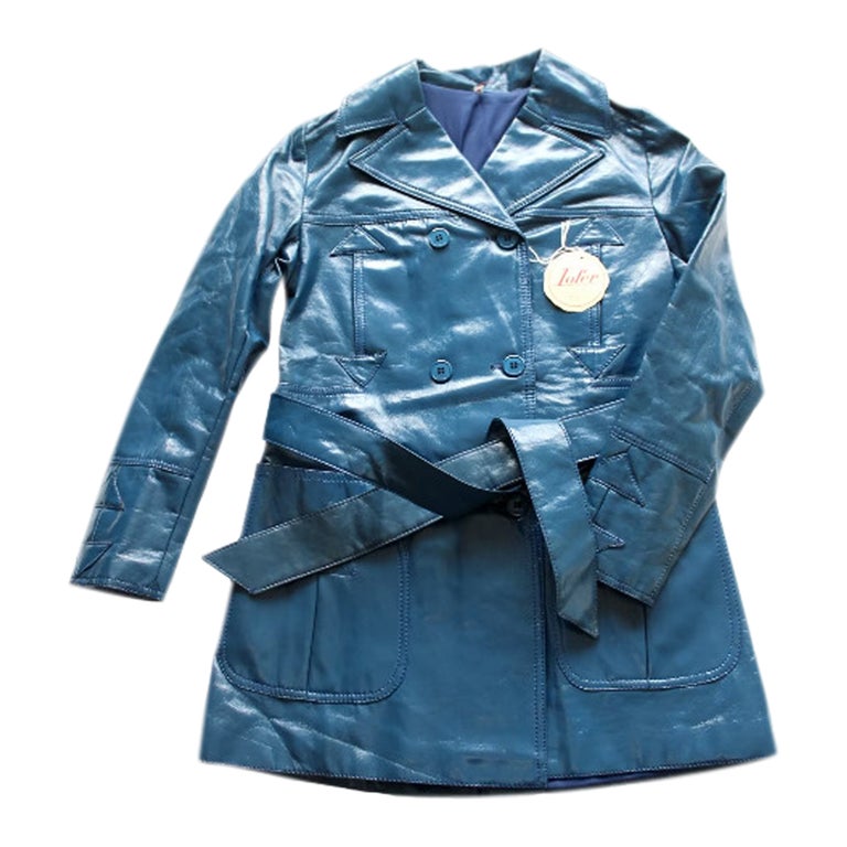 Faux leather coat