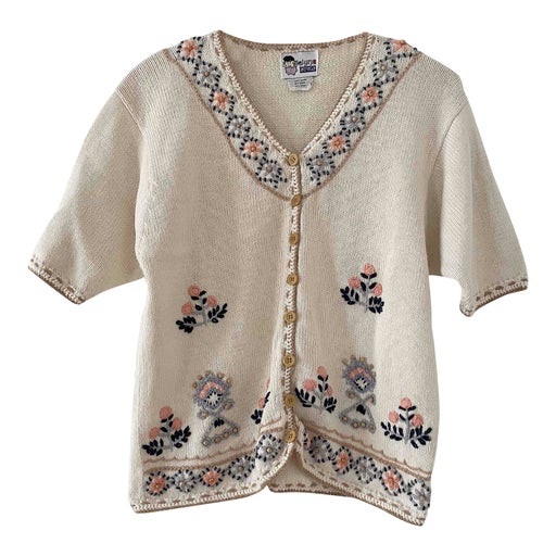 Embroidered cardigan